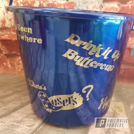 Powder Coating: Intense Blue PPB-4474,Transparent Powder Coating,Bucket,Just For Fun,Miscellaneous
