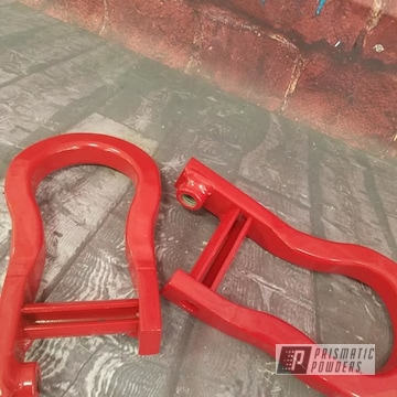 Powder Coated Red Tow Hooks