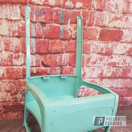 Powder Coating: Sea Foam Green PSS-4063,School Chair,Furniture,Vintage