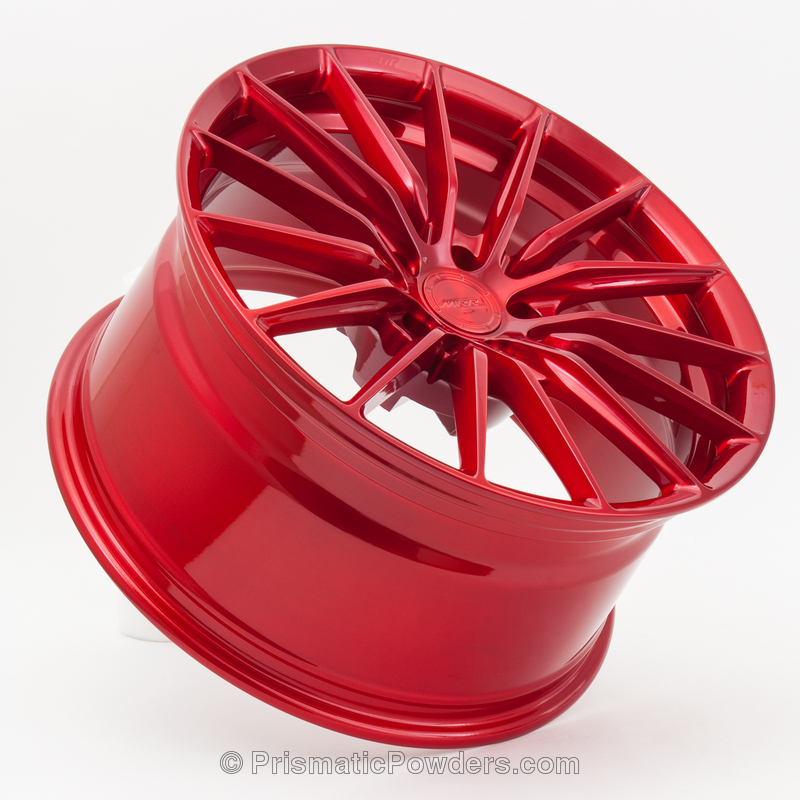 22" Rims Coated In Lollypop Red | Prismatic Powders - Foto 4