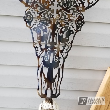Powder Coating: Metal Art,CNC Metal Art,Clear Vision PPS-2974,flame painted with clear vision,Art