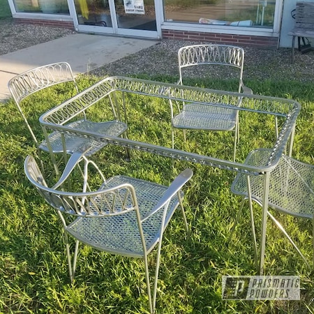 Powder Coating: Custom Furniture,Decorative Furniture,2 Color Application,Home Decor,Chairs,Clear Vision PPS-2974,SUPER CHROME USS-4482,Table,Furniture