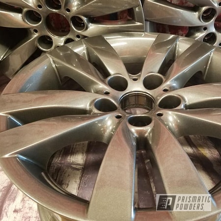 Powder Coating: 18" Aluminum Wheels,18” Wheels,Aluminium Rims,18",Automotive,Kingsport Grey PMB-5027,Wheels
