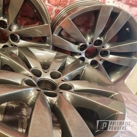 Powder Coating: 18" Aluminum Wheels,18” Wheels,Aluminium Rims,18",Automotive,Kingsport Grey PMB-5027,Wheels