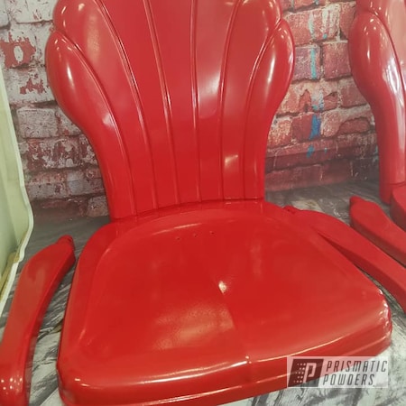 Powder Coating: Decorative Furniture,Patio Chairs,RAL 3002 Carmine Red,Vintage Lawn Chairs