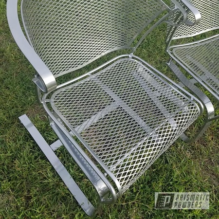 Powder Coating: 2 Stage Application,Lawn Chairs,Patio Furniture,Clear Vision PPS-2974,SUPER CHROME USS-4482,Super Chrome