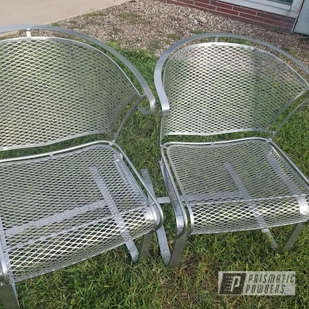 Powder Coating: 2 Stage Application,Lawn Chairs,Patio Furniture,Clear Vision PPS-2974,SUPER CHROME USS-4482,Super Chrome