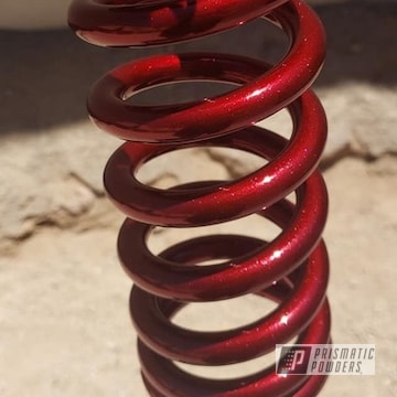 Powder Coated Red And Bronze Dirt Bike Parts