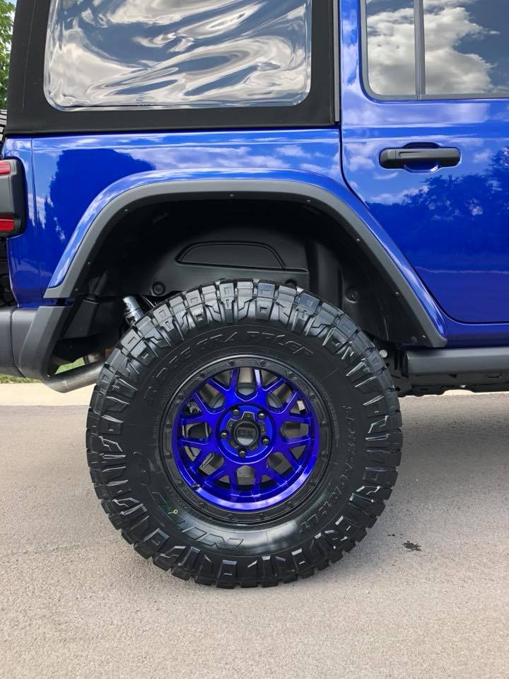 Blue 4wd Rims Powder Coated Jeep Wheels | Prismatic Powders