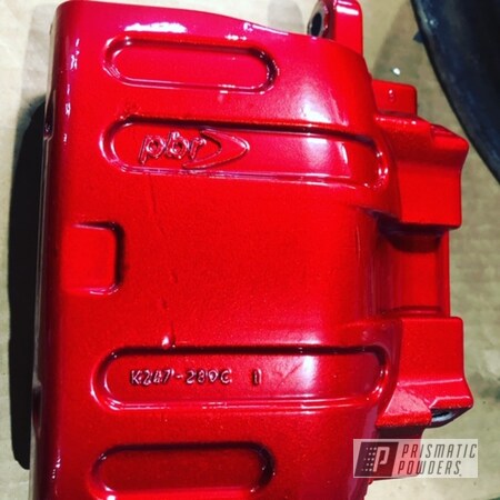 Powder Coating: 2 Stage Application,Dodge Charger,Dodge,LOLLYPOP RED UPS-1506,Automotive,Brake Calipers,Brakes