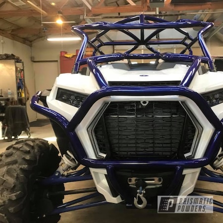 Powder Coating: Custom,Polaris RZR,Clear Vision PPS-2974,Roll Cage,Off-Road,RZR,Powder Coated RZR Cage,Illusion Royal PMS-6925,Rzr Cage,Polaris RZR Custom Roll Cage