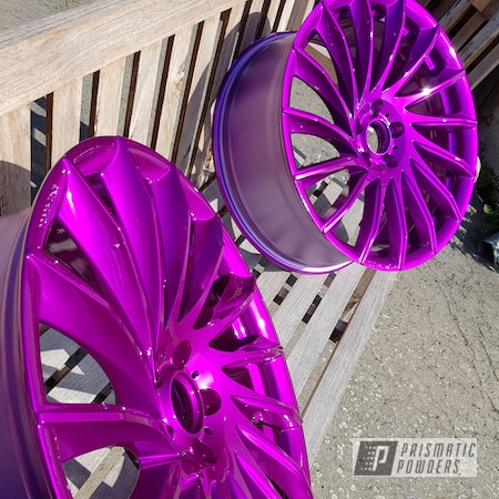 Powder Coating: Tomason Alloy Wheels,20" Aluminum Wheels,20",Clear Vision PPS-2974,Automotive,Illusion Violet PSS-4514,Wheels