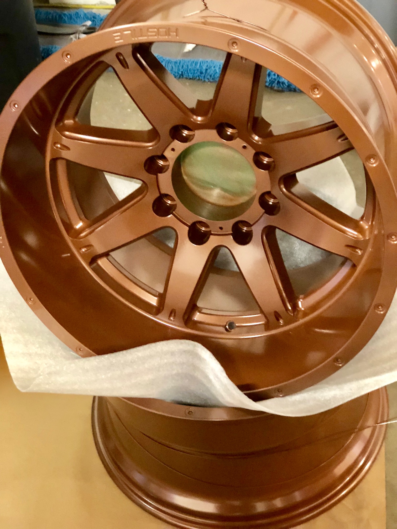 Custom Wheels finished in Copper Frost | Prismatic Powders