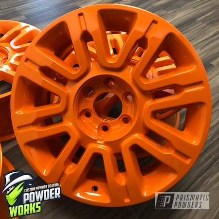 Powder Coating: Bright Orange PSS-0879,Automotive,Wheels