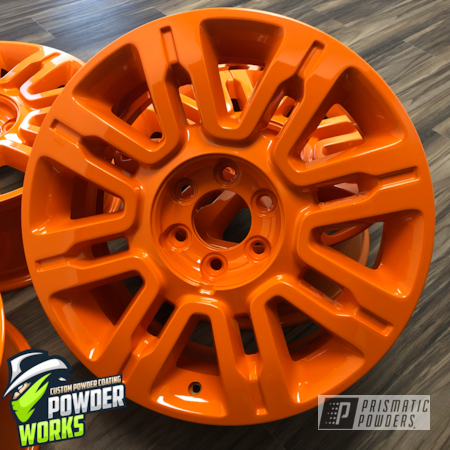 Powder Coating: Wheels,Automotive,Bright Orange PSS-0879