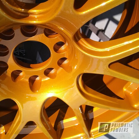 Powder Coating: Clear Vision PPS-2974,Illusion Spanish Fly PMB-6920,Automotive,Wheels