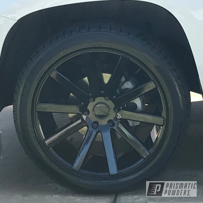 Powder Coated Black 24 Inch Chevy Wheels