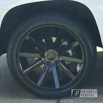 Powder Coated Black 24 Inch Chevy Wheels