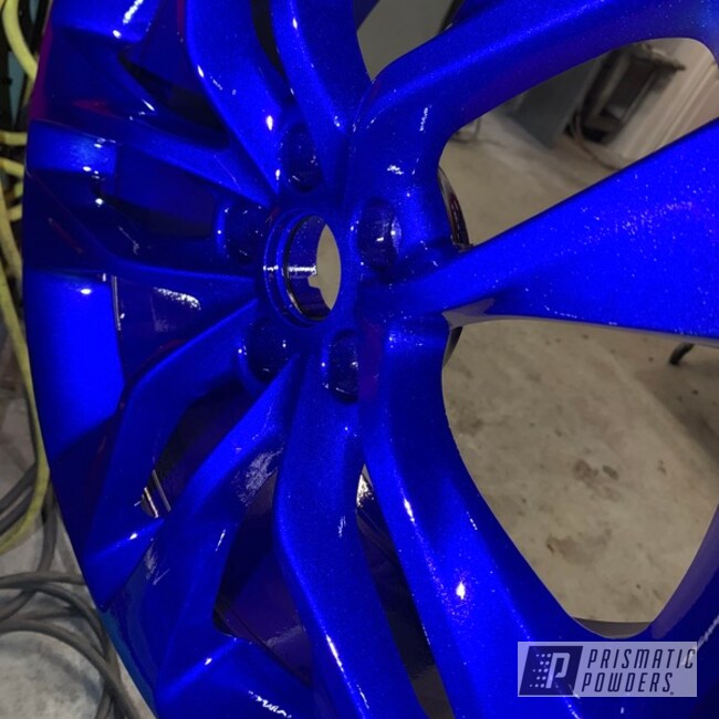 Powder Coated Blue 20 Inch Wheels