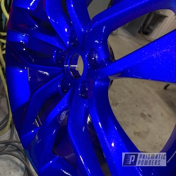 Powder Coated Blue 20 Inch Wheels