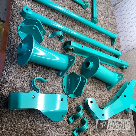 Powder Coating: Suspension,Escalade,Tropical Breeze PSS-6837,Clear Vision PPS-2974,Whipped Pearl Step 2 PPB-6802,Automotive,Cadillac,Whipped Pearl Step 1 PMB-6801