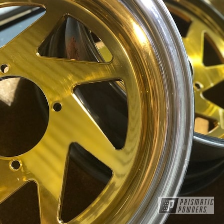 Powder Coating: Brassy Gold PPS-6530,Two Toned,Automotive,Wheels