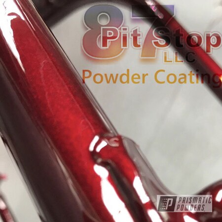 Powder Coating: Custom ATV Frame,Clear Top Coat,Illusion Cherry PMB-6905,Clear Vision PPS-2974,ATV
