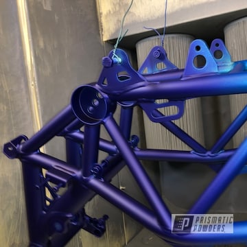 Purple And Blue Ktm Motorcycle Frame
