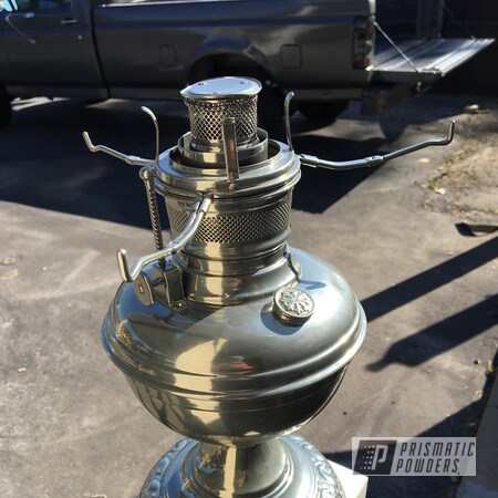 Powder Coating: Vintage Oil Lamp,Miscellaneous,Clear Vision PPS-2974,SUPER CHROME USS-4482
