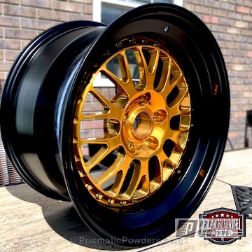 Wheel Centers Done In Transparent Gold To Complete This Two Toned Rim