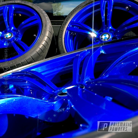 Powder Coating: BMW M5 Wheels,Clear Vision PPS-2974,Illusion Blueberry PMB-6908,Automotive,Wheels