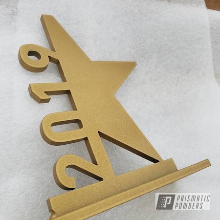 Powder Coating: Awards,Gold,Gold Smith EMB-2573,Applied Plastic Coatings,Miscellaneous,Star