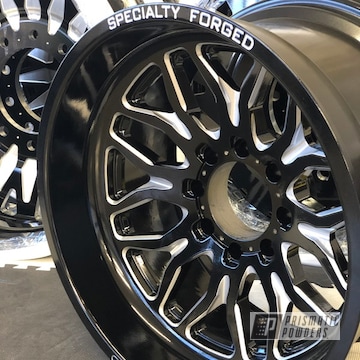 Black Ford F350 Wheels