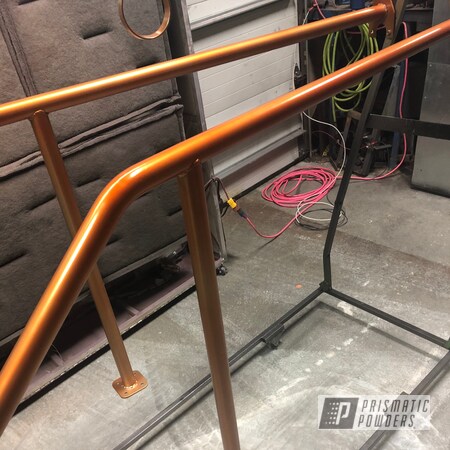 Hand Railing finished with Cashmere Copper and Super Chrome | Prismatic ...