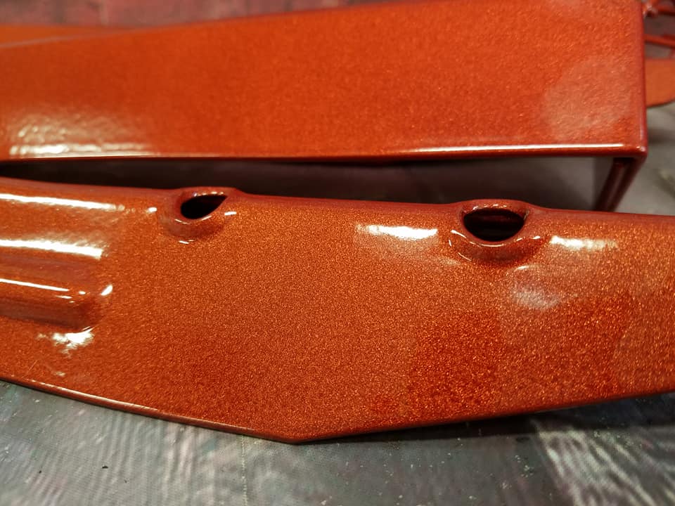 Powder Coating Pinball Rails Powder Coated Pinball Machine Parts | Prismatic Powders