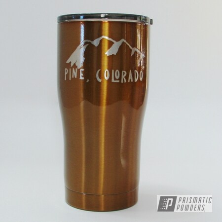 Powder Coating: Transparent Copper PPS-5162,Custom Tumbler Cup,20oz Tumbler,HOGG,Custom Tumbler