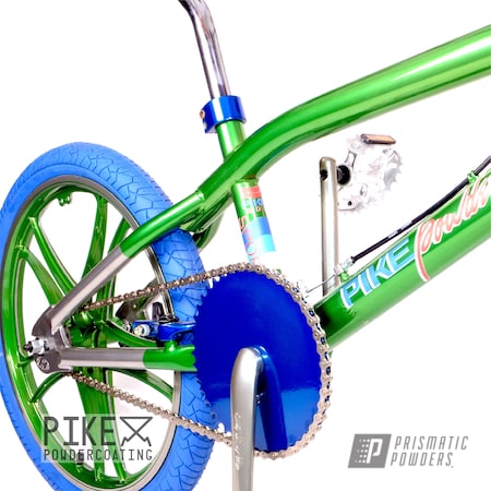 Powder Coating: Thompson Green PPB-5929,Bicycles,Clear Vision PPS-2974,SUPER CHROME USS-4482,Peeka Blue PPS-4351,Haro,Bicycle,BMX,Freestyler
