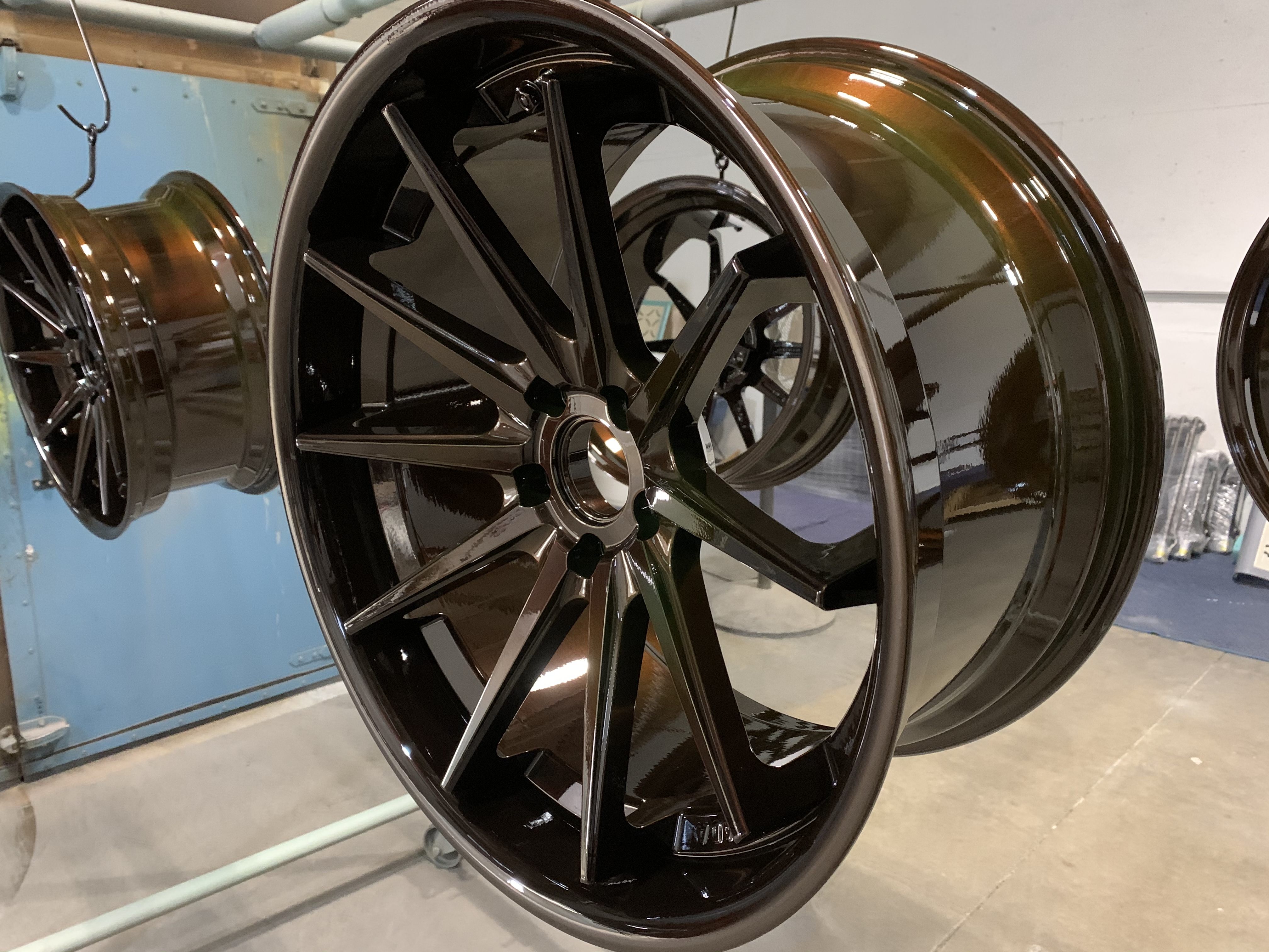 Two Toned Rims coated with Transparent Copper and Candle Green ...