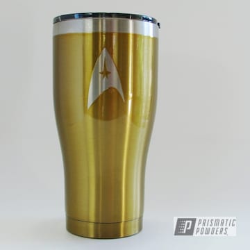 Gold Star Trek Inspired Hogg Tumbler Cup