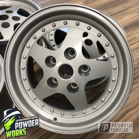 Powder Coating: Wheels,Automotive,Satin Silver PMS-1438