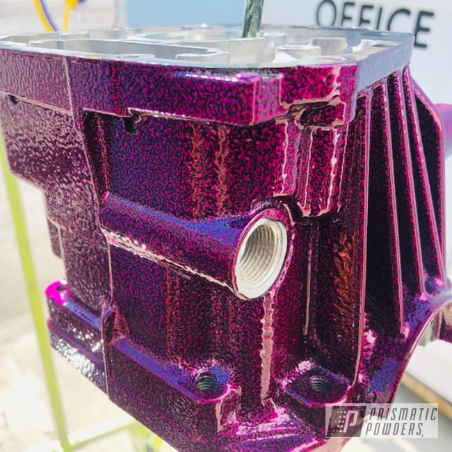 Powder Coated Differential In A Berry Color