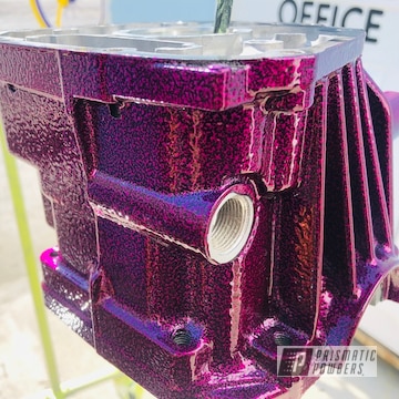 Powder Coated Differential In A Berry Color