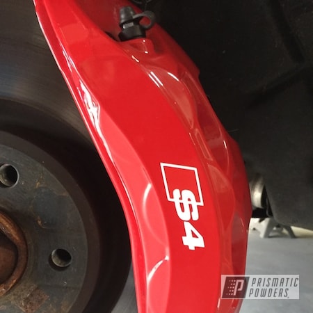 Powder Coating: Astatic Red PSS-1738,Automotive,Brake Calipers,Audi,Brakes