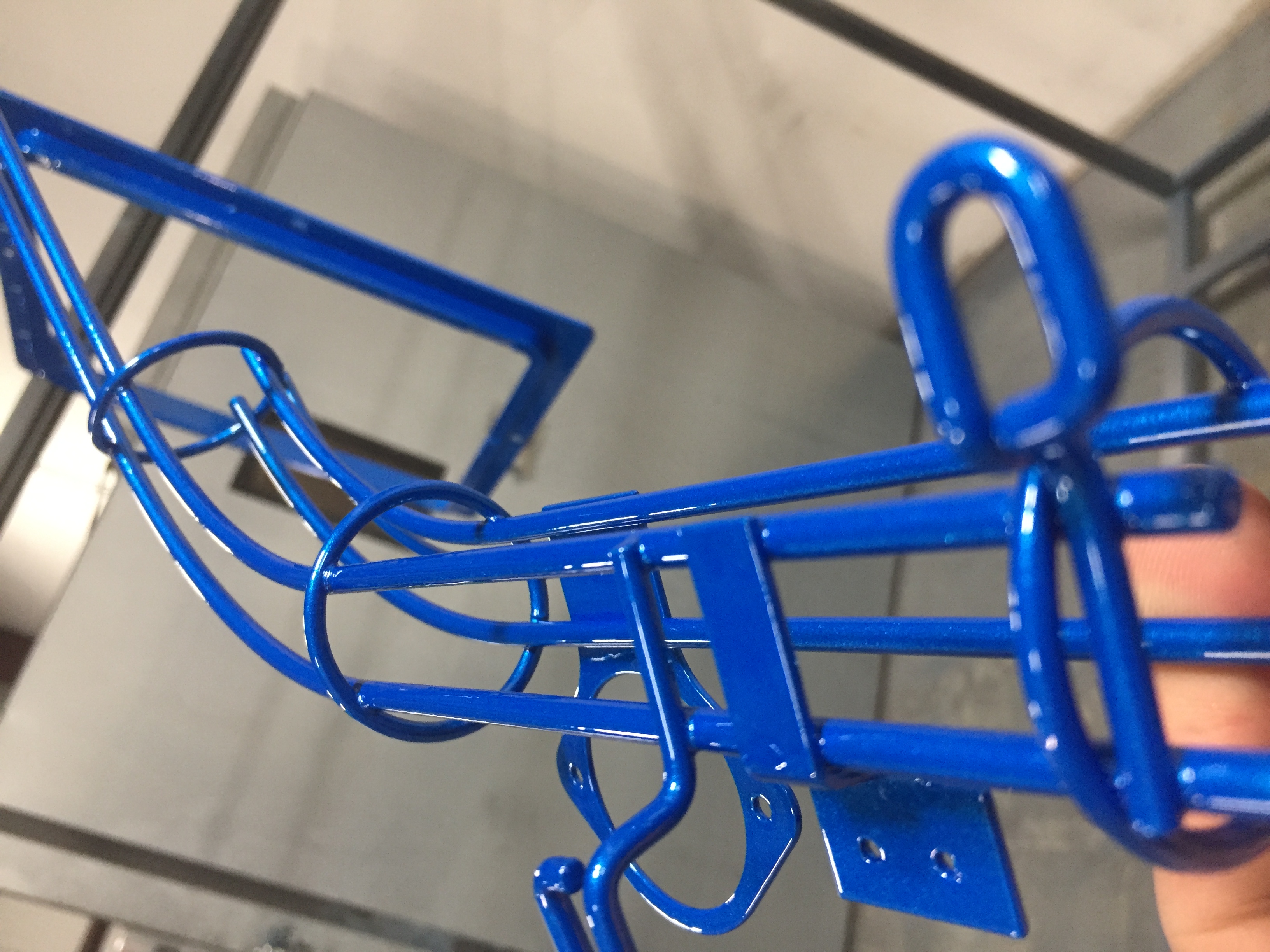 Powder Coating Pinball Rails Pinball Machine Parts coated with Illusion Blueberry and Clear Vision ...