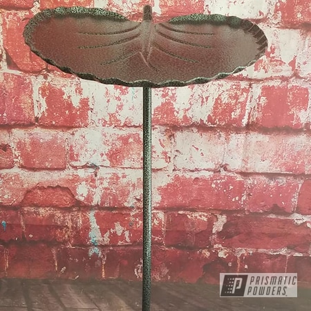 Powder Coating: Custom Furniture,Silver Artery PVS-3014,End Table,Metal Table,Leaf Table,Miscellaneous,Clear Vision PPS-2974,Lilly Pad,Furniture