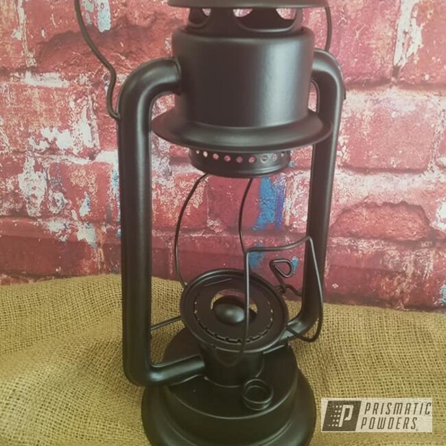 Powder Coated Black Antique Oil Lamp