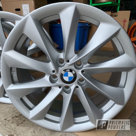 Powder Coating: BMW Silver PMB-6525,BMW,Automotive,Wheels