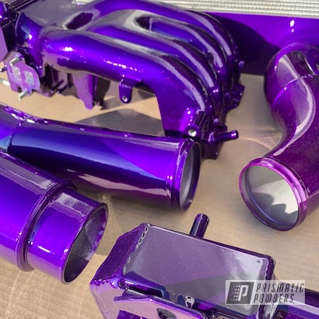 Powder Coating: Engine Parts,Clear Vision PPS-2974,RX7,Mazda,Illusion Purple PSB-4629,Automotive