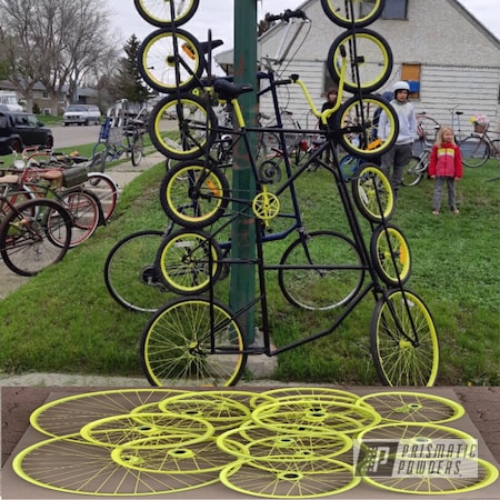 Powder Coating: Lemon Yellow PSB-4852,Bicycles,Wheels