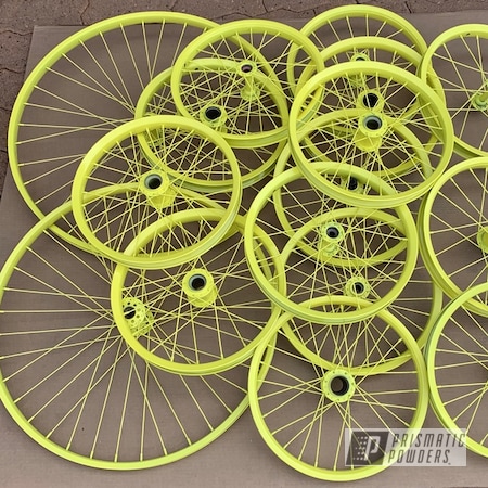 Powder Coating: Lemon Yellow PSB-4852,Bicycles,Wheels